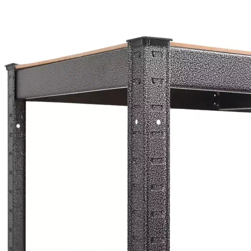 vidaXL Scaffale a 5 Ripiani Resistente Acciaio e Legno, Grigio