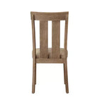 Simple Relax Set di 2 sedie laterali in tessuto e legno con borchie decorative, design in acero