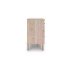 Signature Design by Ashley Birkmore Cassettiera a 6 cassetti, Finitura Rovere Chiaro con Dettagli Floreali, Tan