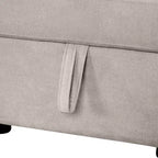 Divano letto angolare a U 109" con porte USB, chaise longue contenitore e 4 cuscini - Divano letto convertibile per soggiorno