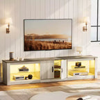 Mobile TV Bestier da 70 con LED per TV fino a 75, Centro d'Intrattenimento per Soggiorno