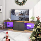 Mobile TV Bestier da 70 con LED per TV fino a 75, Centro d'Intrattenimento per Soggiorno