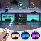 Mobile TV Bestier da 70 con LED per TV fino a 75, Centro d'Intrattenimento per Soggiorno