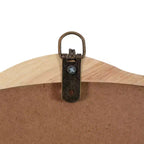 Specchio ondulato in legno massello 31 x 31 - Specchio da parete decorativo in legno naturale, per camera da letto, soggiorno, sala da pranzo, guardaroba, ingresso