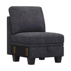 Belffin 22.8 Single Seat Module - Compact Chenille Sofa with Hidden Storage & Tool-Free Assembly