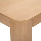 Tavolo da pranzo Contour Plank+Beam, tavolo da cucina in legno massello da 60, tavolo rotondo moderno per 4, tavolo da cucina e da pranzo rettangolare in legno per la casa