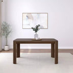 Tavolo da pranzo Contour Plank+Beam, tavolo da cucina in legno massello da 60, tavolo rotondo moderno per 4, tavolo da cucina e da pranzo rettangolare in legno per la casa