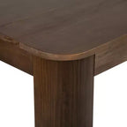Tavolo da pranzo Contour Plank+Beam, tavolo da cucina in legno massello da 60, tavolo rotondo moderno per 4, tavolo da cucina e da pranzo rettangolare in legno per la casa