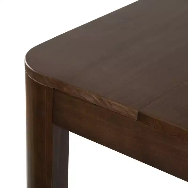 Tavolo da pranzo Contour Plank+Beam, tavolo da cucina in legno massello da 60, tavolo rotondo moderno per 4, tavolo da cucina e da pranzo rettangolare in legno per la casa