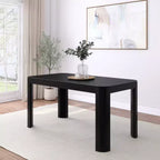 Plank+Beam Contour Dining Table, 60 Solid Wood Kitchen Table, Modern Round Table For 4, Wooden Rectangular Kitchen & Dining Table for Home