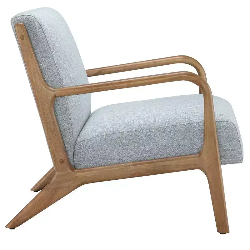Poltrona imbottita Okak Leisure, 1 pz, in legno massello, stile Mid-Century, per lettura, soggiorno, camera da letto, sala d'attesa