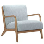 Poltrona imbottita Okak Leisure, 1 pz, in legno massello, stile Mid-Century, per lettura, soggiorno, camera da letto, sala d'attesa