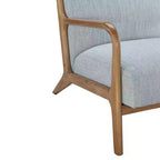 Poltrona imbottita Okak Leisure, 1 pz, in legno massello, stile Mid-Century, per lettura, soggiorno, camera da letto, sala d'attesa