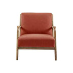 Poltrona imbottita Okak Leisure, 1 pz, in legno massello, stile Mid-Century, per lettura, soggiorno, camera da letto, sala d'attesa