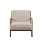 Poltrona imbottita Okak Leisure, 1 pz, in legno massello, stile Mid-Century, per lettura, soggiorno, camera da letto, sala d'attesa