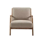 Poltrona imbottita Okak Leisure, 1 pz, in legno massello, stile Mid-Century, per lettura, soggiorno, camera da letto, sala d'attesa