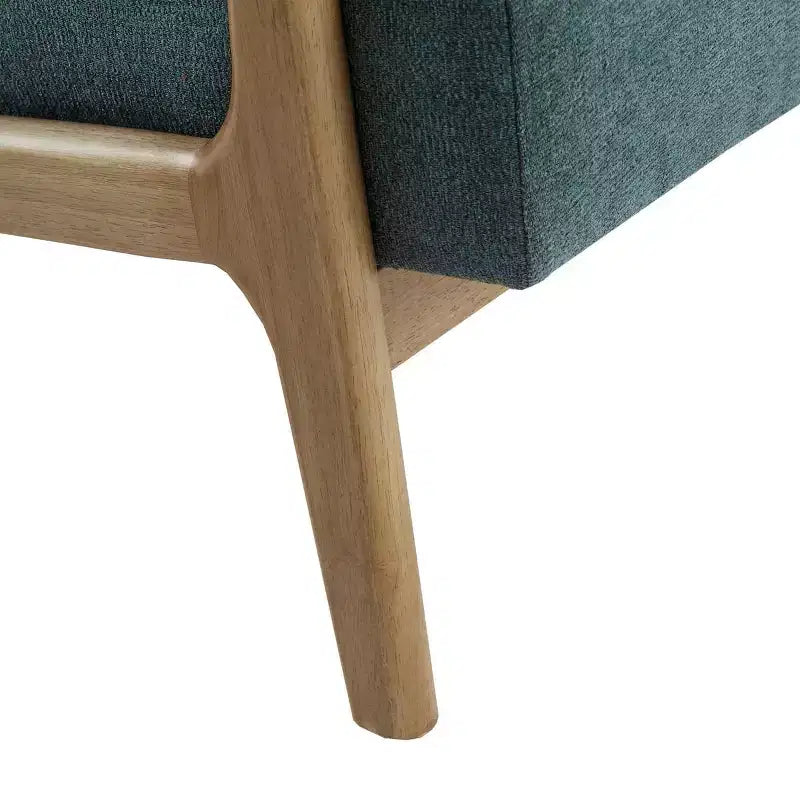 Poltrona imbottita Okak Leisure, 1 pz, in legno massello, stile Mid-Century, per lettura, soggiorno, camera da letto, sala d'attesa
