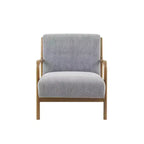 Poltrona imbottita Okak Leisure, 1 pz, in legno massello, stile Mid-Century, per lettura, soggiorno, camera da letto, sala d'attesa