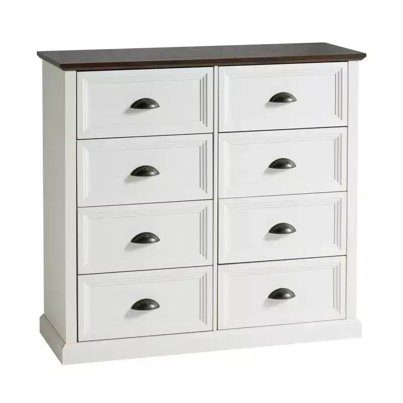 Cassettiera da Comodino con Cassetti Contenitori Stile Rustico AMERLIFE