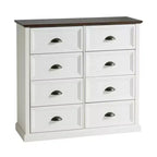 Cassettiera da Comodino con Cassetti Contenitori Stile Rustico AMERLIFE