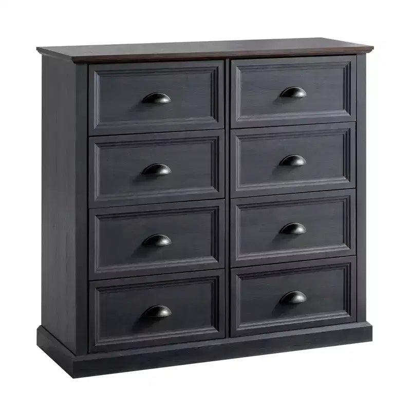 Cassettiera da Comodino con Cassetti Contenitori Stile Rustico AMERLIFE
