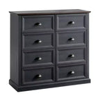 Cassettiera da Comodino con Cassetti Contenitori Stile Rustico AMERLIFE