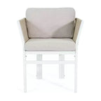 MAYEERTY Set di 2 Sedie da Esterno per Patio in Alluminio con Accenti in Rattan e Cuscini Resistenti alle Intemperie