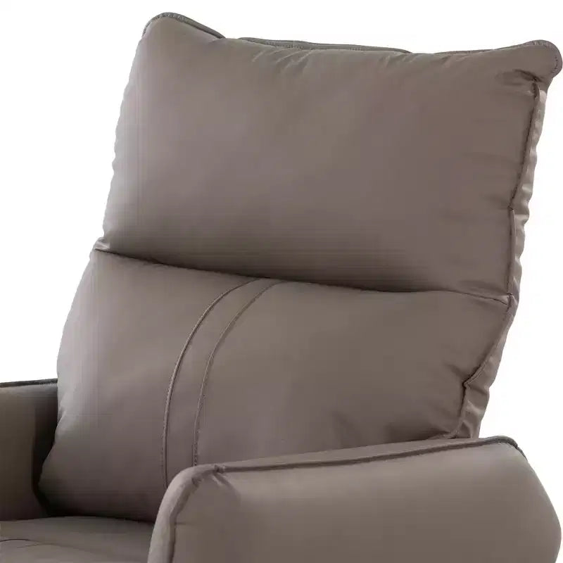 Poltrona reclinabile a dondolo Okak con tasca laterale, girevole a 360°, piccola poltrona a dondolo per cameretta, soggiorno, camera da letto, home theater