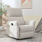 Poltrona reclinabile a dondolo Okak con tasca laterale, girevole a 360°, piccola poltrona a dondolo per cameretta, soggiorno, camera da letto, home theater