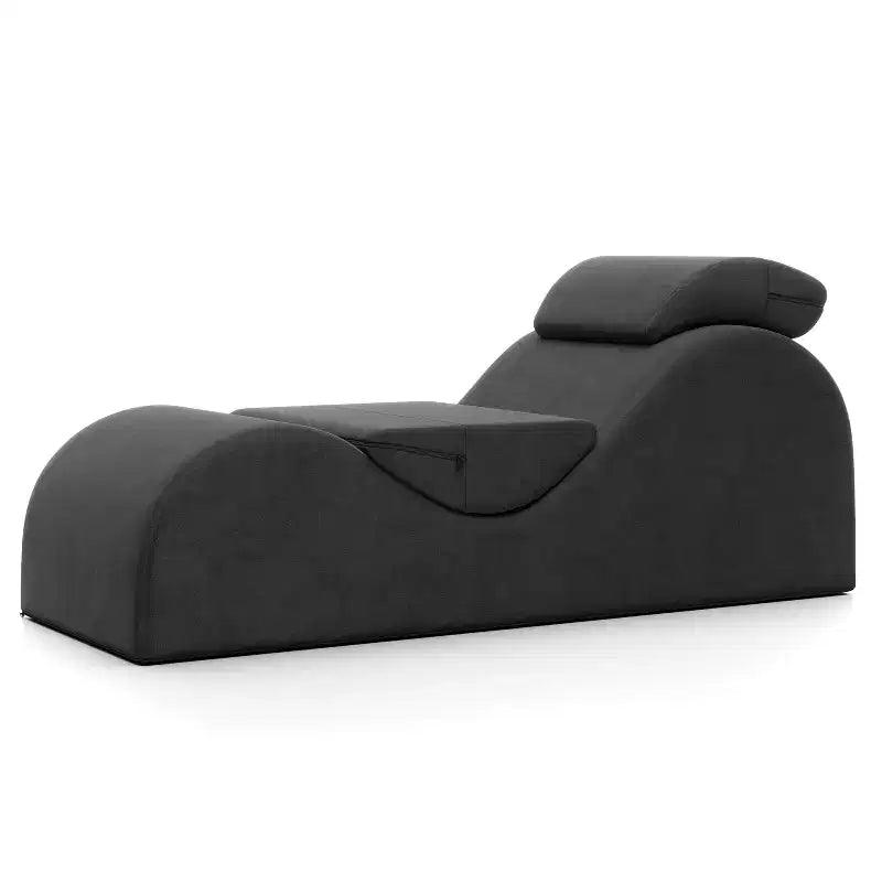 Avana Luvu Lounger - Chaise longue per Yoga, Esercizi, Massaggi - Schiuma ad alta densità - Prodotto negli USA - Grigio chiaro
