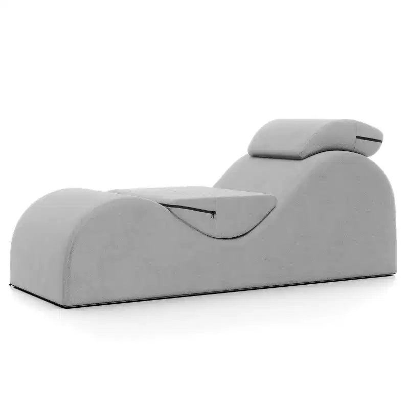 Avana Luvu Lounger - Chaise longue per Yoga, Esercizi, Massaggi - Schiuma ad alta densità - Prodotto negli USA - Grigio chiaro