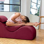 Avana Luvu Lounger - Chaise longue per Yoga, Esercizi, Massaggi - Schiuma ad alta densità - Prodotto negli USA - Grigio chiaro