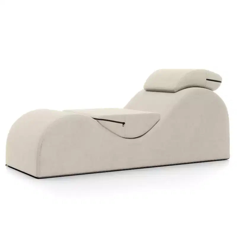Avana Luvu Lounger - Chaise longue per Yoga, Esercizi, Massaggi - Schiuma ad alta densità - Prodotto negli USA - Grigio chiaro