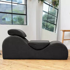 Avana Luvu Lounger - Chaise longue per Yoga, Esercizi, Massaggi - Schiuma ad alta densità - Prodotto negli USA - Grigio chiaro