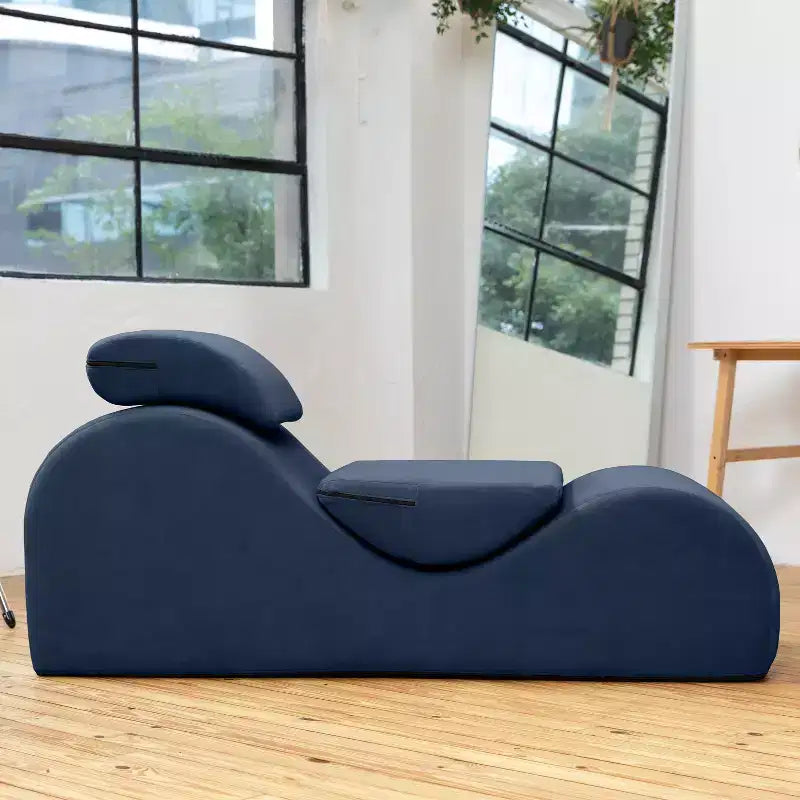 Avana Luvu Lounger - Chaise longue per Yoga, Esercizi, Massaggi - Schiuma ad alta densità - Prodotto negli USA - Grigio chiaro