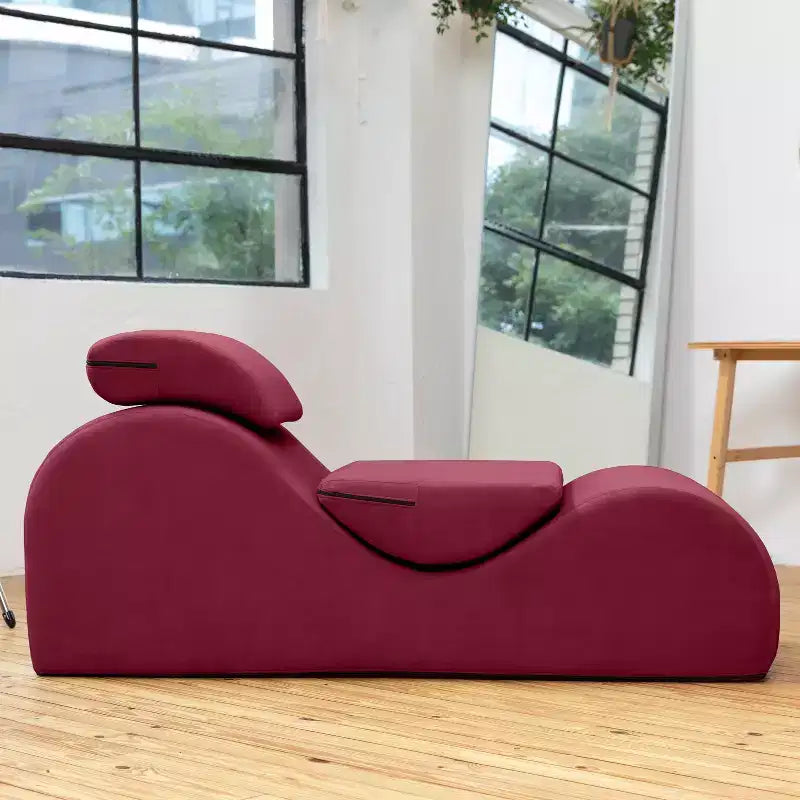 Avana Luvu Lounger - Chaise longue per Yoga, Esercizi, Massaggi - Schiuma ad alta densità - Prodotto negli USA - Grigio chiaro