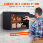 Armadio di Stoccaggio in Metallo VEVOR, Capacità di Carico di 54 kg per Ripiano, Armadietto da Garage in Acciaio Verniciato a Polvere da 50,8 cm con Ripiano Regolabile