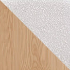 Sgabelli da Bar con Braccioli Imbottiti Bouclé, Set di 2, con Gambe in Metallo Effetto Legno per Cucina, Soggiorno, Ristorante, Caffetteria - Morden Fort