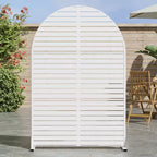 72 H47W Dovelina Recinzione per la privacy da giardino in metallo zincato marrone con parte superiore ad arco