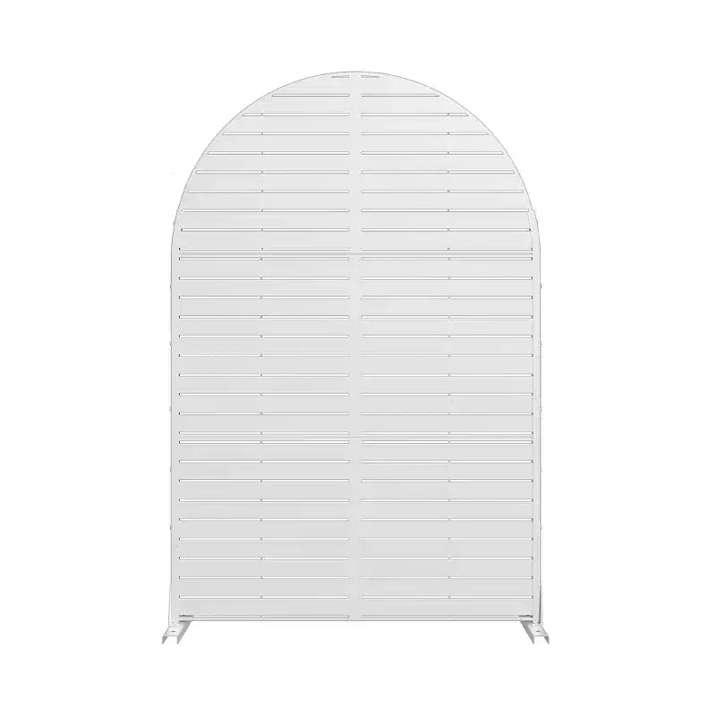72 H47W Dovelina Recinzione per la privacy da giardino in metallo zincato marrone con parte superiore ad arco