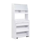 Whisen 33.5 Credenza con Cristalliera e Tavolo Pieghevole