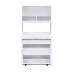 Whisen 33.5 Credenza con Cristalliera e Tavolo Pieghevole
