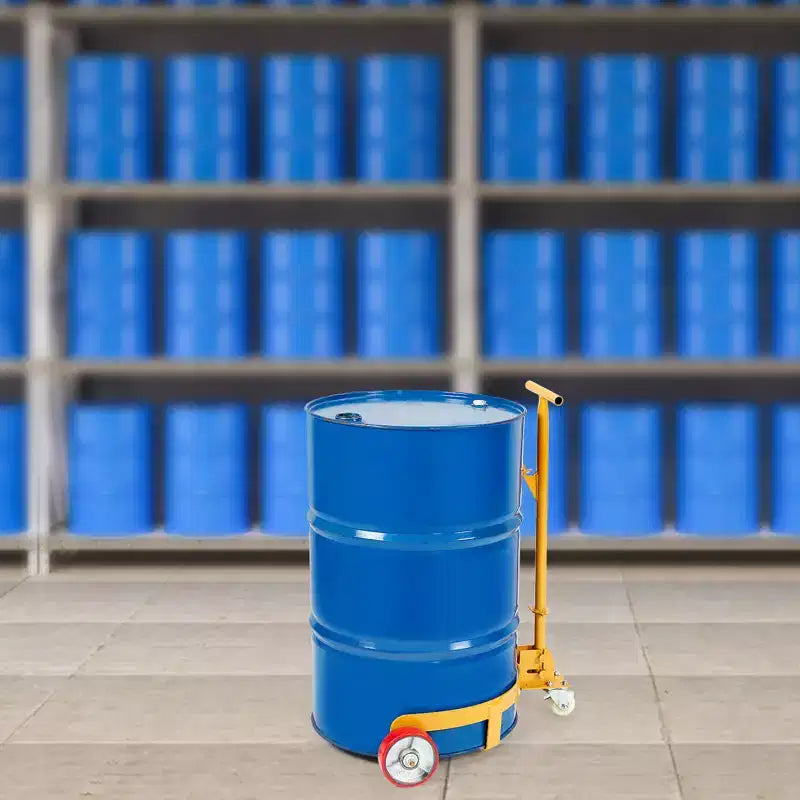VEVOR Chariot de fût de 55 gallons, capacité de charge de 544 kg, chariot de fût rond en acier à profil bas, cadre en acier robuste