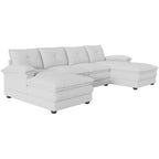 AMERLIFE Couch with Double Layer Seat Cushions