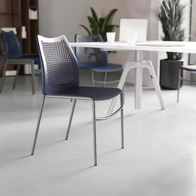 Sedia impilabile Flash Furniture HERCULES con schienale ventilato e base in metallo verniciato a polvere