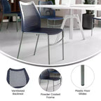 Sedia impilabile Flash Furniture HERCULES con schienale ventilato e base in metallo verniciato a polvere