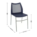 Sedia impilabile Flash Furniture HERCULES con schienale ventilato e base in metallo verniciato a polvere