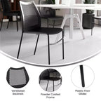 Sedia impilabile Flash Furniture HERCULES con schienale ventilato e base in metallo verniciato a polvere