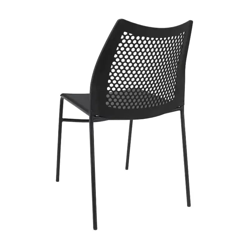 Sedia impilabile Flash Furniture HERCULES con schienale ventilato e base in metallo verniciato a polvere