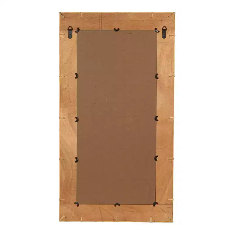 Specchio da parete quadrato in bambù Storied Home